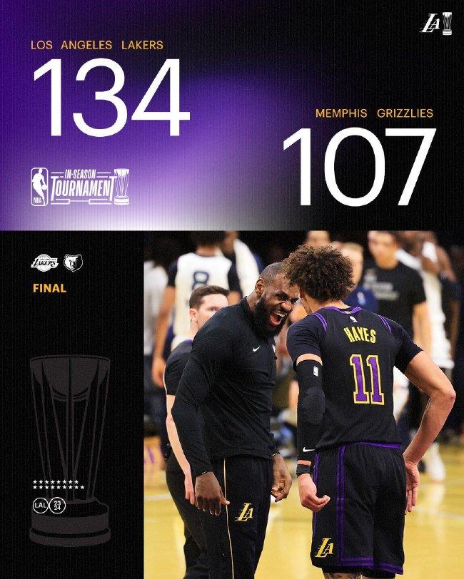 11月15日NBA赛事综述:湖人大胜灰熊 森林狼再胜勇士