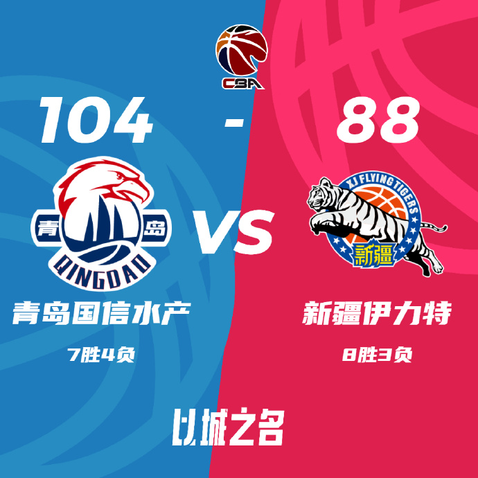 CBA战报:青岛104-88擒新疆获3连胜  杨瀚森11+16+8阿不都21+14