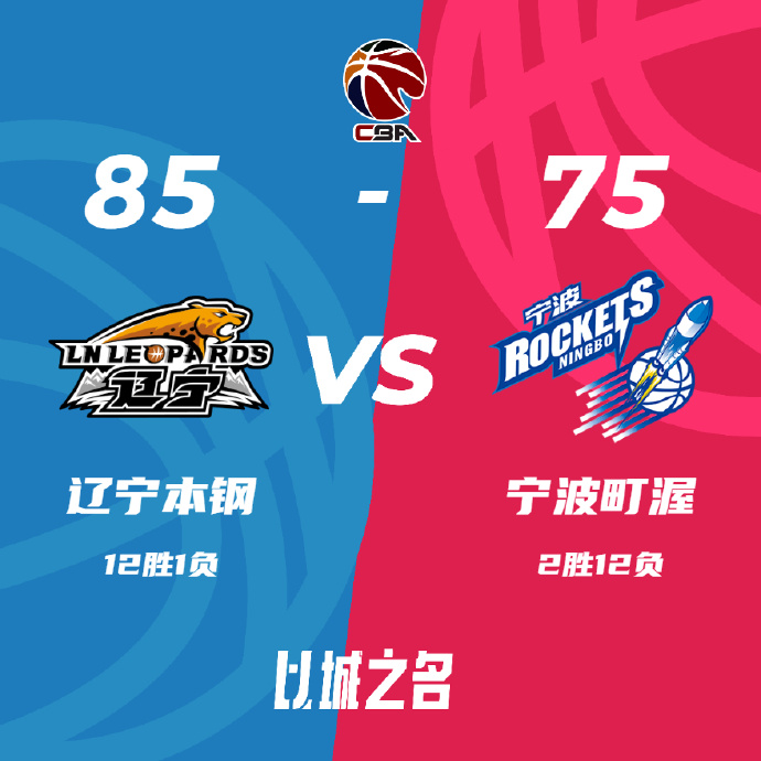 CBA战报:张镇麟13+10 辽宁85-75送宁波5连败 李晓旭13+7