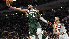 NBA战报:字母哥32+12 雄鹿133-129胜公牛 德罗赞空砍41分