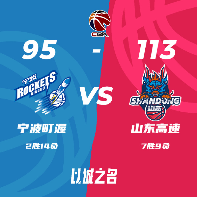 CBA简报:吉伦沃特24分 山东113-95送宁波7连败 高诗岩6+5+8