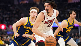 NBA战报:水花合计仅26分 勇士102-114惜败热火  希罗26+7