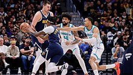 NBA战报:约老师三节打卡摘两双 掘金111-93击败黄蜂 穆雷25+7