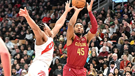 NBA战报:西卡36分 猛龙124-121胜骑士 米切尔空砍26+7+7