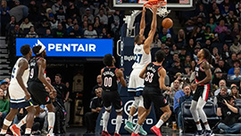 NBA录像回顾战况:森林狼116-93开拓者 戈贝尔轻取24+17唐斯砍23+8