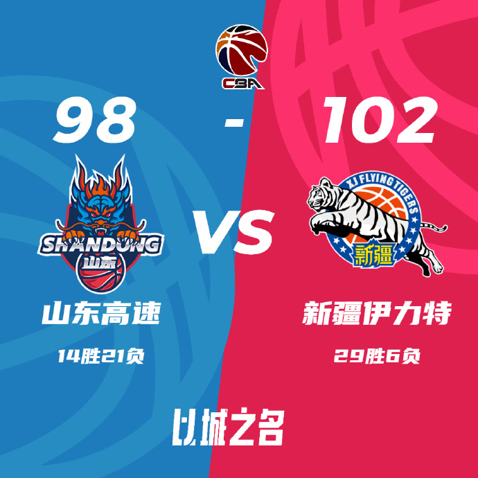 CBA录像回顾战况:新疆102-98擒山东获4连胜继续领跑  阿不都21+9高诗岩三双