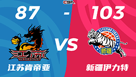 CBA录像回顾战况:新疆103-87江苏  阿不都25+10卡巴28+22