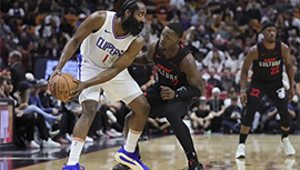 NBA直播回顾战况:快船103-95热火 伦纳德25+11巴特勒21分 哈登准三双