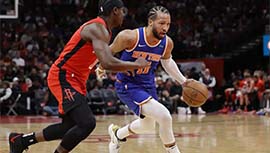 NBA录像回顾战况:火箭105-103胜尼克斯 霍勒迪罚球绝杀狄龙23分 布伦森空砍27分