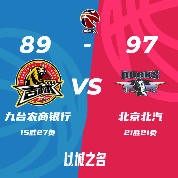 CBA录像回顾战况:北京97-89擒吉林获三连胜 翟晓川复出10+8基恩21分