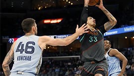 NBA录像回顾战况:灰熊109-97轻取奇才 库兹马24分普尔仅10分