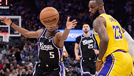 NBA录像回顾战况:国王120-107力克湖人 詹姆斯18分准三双浓眉22+10 小萨三双