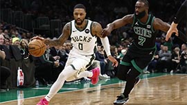 NBA录像回顾战况:凯尔特人122-119胜雄鹿 塔图姆31+8利拉德空砍32分