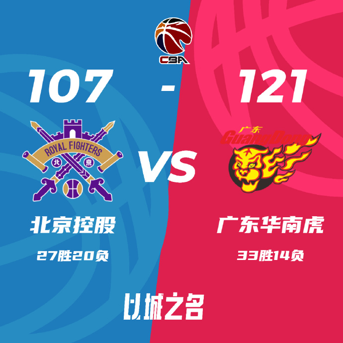 CBA录像回顾战况:广东121-107击败北控 威姆斯32分周琦13+10