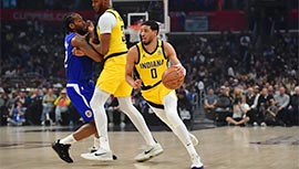 NBA录像回顾战况:快船116-133惨败步行者跌至西部第五 哈里伯顿21+9伦纳德26分