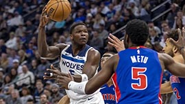 NBA录像回顾战况:森林狼106-91击溃活塞 里德21+10坎宁安32分 爱德华兹仅9分