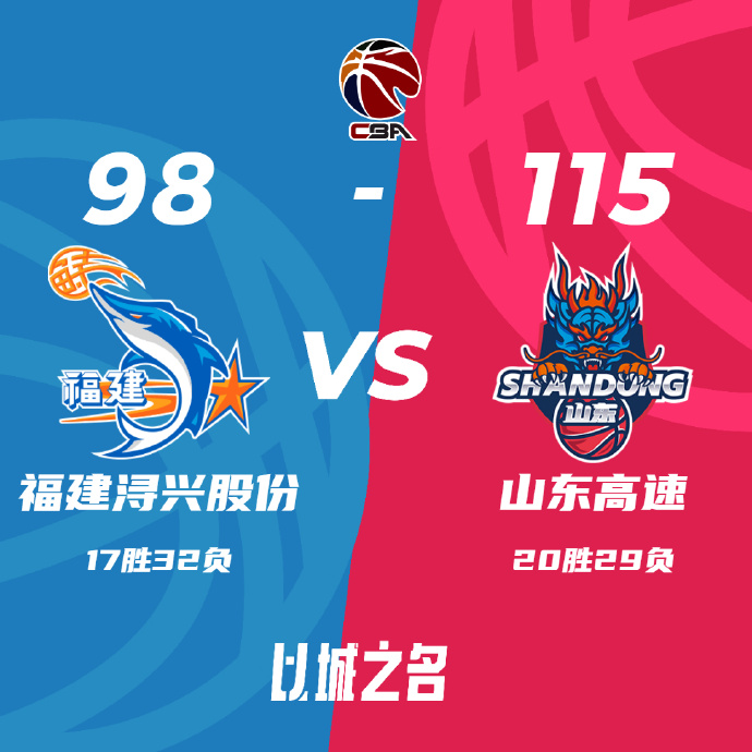 CBA录像回顾战况:山东115-98击败福建 陈培东23分沙约克25+7