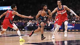 NBA录像回顾战况:篮网122-119胜奇才 托马斯38+7对飚普尔38分 大桥19分