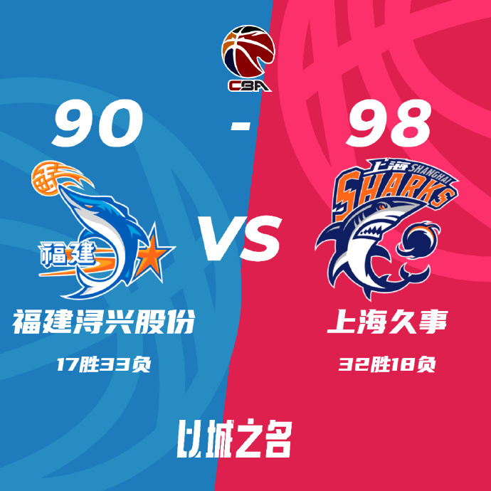 CBA录像回顾战况:上海98-90擒福建 邹阳22+13李弘权16+13