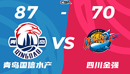 CBA录像回顾战况:青岛87-70击败四川22连败 杨瀚森2分2板王薪凯14分