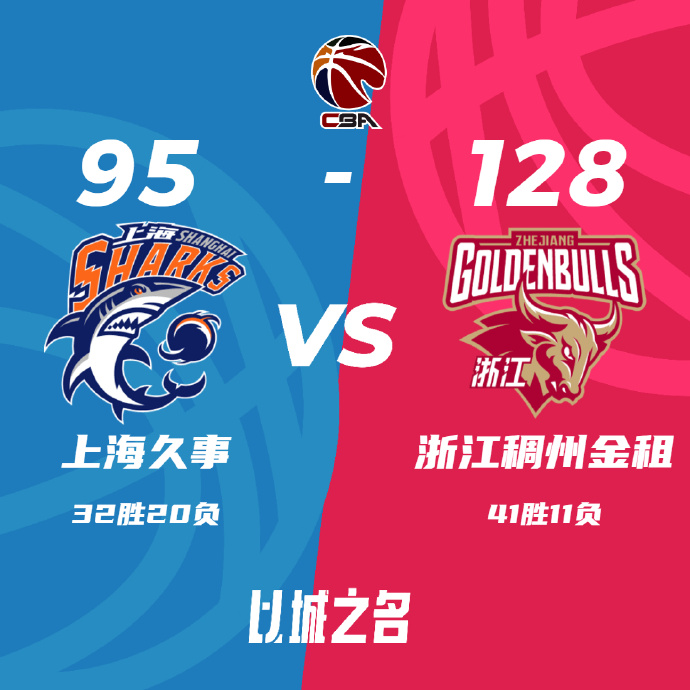 CBA录像回顾战况:浙江128-95胜上海 佩里24+13程帅澎19分