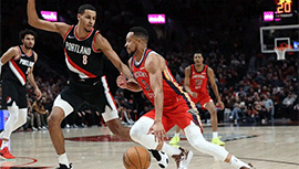 NBA录像回顾战况:鹈鹕110-100胜开拓者 锡安22+7艾顿30+13 麦科勒姆29分