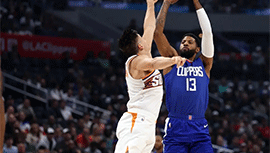 NBA录像回顾战况:快船105-92击胜太阳锁定季后赛席位 乔治23+7杜兰特21分