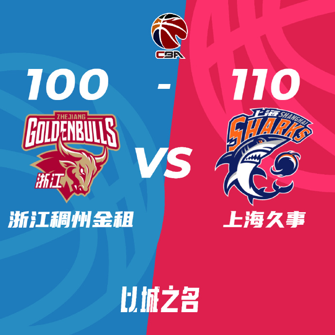 CBA直播回顾战况:浙江100-110负于上海扳平  培根24分王哲林9+11